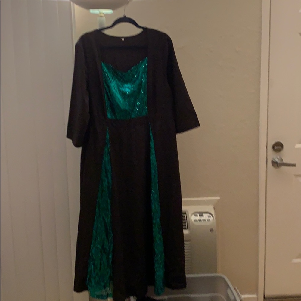 Shimmering Green Sequence Dress